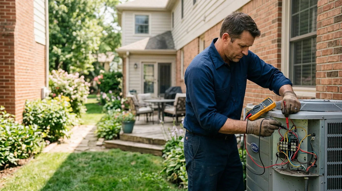 HVAC technician working near Havensville, KS